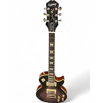 Used Epiphone Les Paul Standard Trans Purple Solid Body Electric Guitar