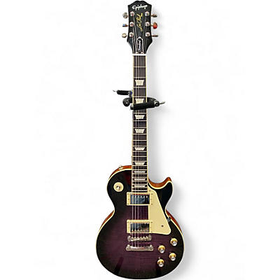 Used Epiphone Les Paul Standard Trans Purple Solid Body Electric Guitar