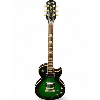 Used Epiphone Les Paul Standard green Solid Body Electric Guitar