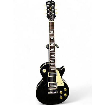 Used Epiphone Les Paul Standard w Mods Black Solid Body Electric Guitar