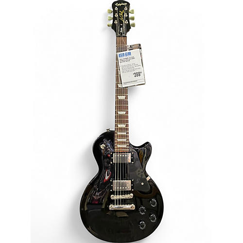 Used Epiphone Les Paul Studio Black Solid Body Electric Guitar Black