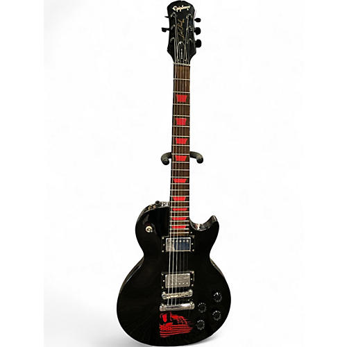 Used Epiphone Les Paul Studio Black Solid Body Electric Guitar Black