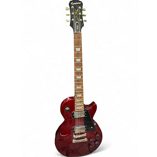 Used Epiphone Les Paul Studio Cherry Solid Body Electric Guitar Cherry