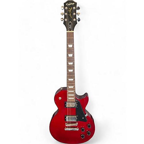 Epiphone Used Epiphone Les Paul Studio Crimson Red Trans Solid Body Electric Guitar Crimson Red Trans