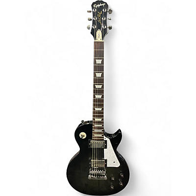 Used Epiphone Les Paul Studio Deluxe Trans Black Solid Body Electric Guitar