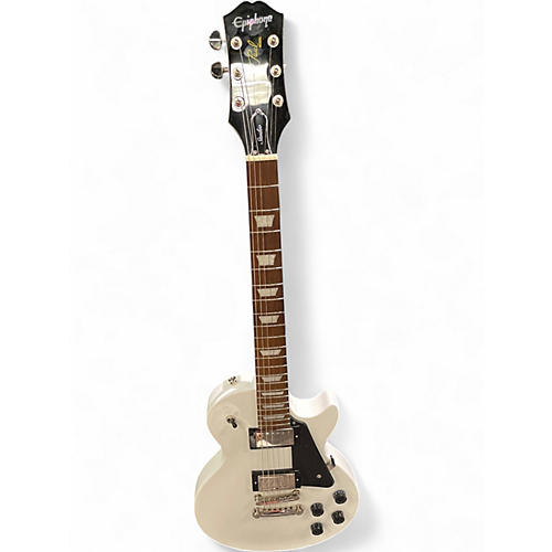 Used Epiphone Les Paul Studio White Solid Body Electric Guitar White