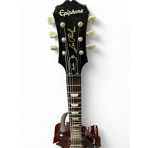 Epiphone Used Epiphone Les Paul Studio Wine Red Solid Body Electric Guitar Wine Red