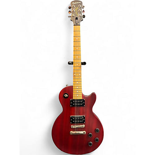 Used Epiphone Les Paul Studio Worn Cherry Solid Body Electric Guitar Worn Cherry