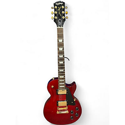 Used Epiphone Les Paul Studio gold limited Wine Red Solid Body Electric Guitar