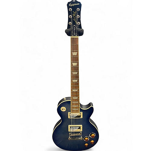 Used Epiphone Les Paul Traditional PRO III Blue Solid Body Electric Guitar Blue