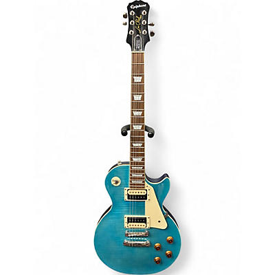 Used Epiphone Les Paul Traditional PRO III PLUS Blue Burst Solid Body Electric Guitar