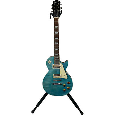 Epiphone Used Epiphone Les Paul Traditional PRO III PLUS Ocean Blue Solid Body Electric Guitar