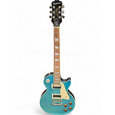 Used Epiphone Les Paul Traditional PRO III PLUS Ocean Turquoise Solid Body Electric Guitar