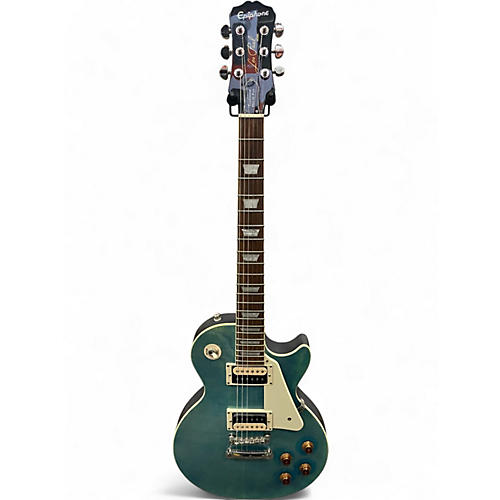 Used Epiphone Les Paul Traditional PRO III PLUS Ocean Turquoise Solid Body Electric Guitar Ocean Turquoise