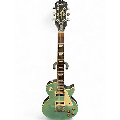 Used Epiphone Les Paul Traditional PRO III PLUS Seafoam Green Solid Body Electric Guitar