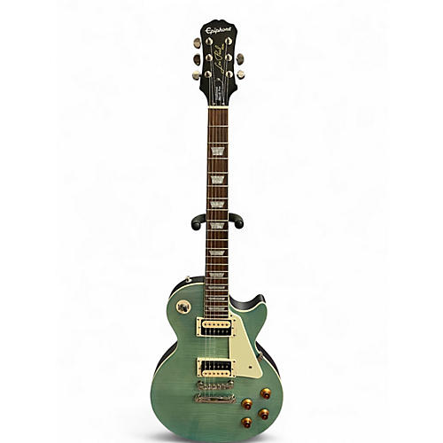 Used Epiphone Les Paul Traditional PRO III Plus Ocean Turquoise Solid Body Electric Guitar Ocean Turquoise