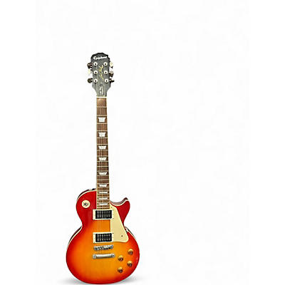 Used Epiphone Les Paul Traditional Pro 2 Tone Sunburst Solid Body Electric Guitar