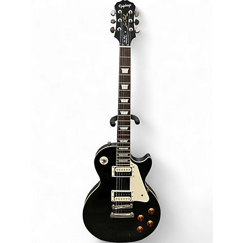 Used Epiphone Les Paul Traditional Pro Black Solid Body Electric Guitar Black