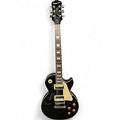 Used Epiphone Les Paul Traditional Pro Black Solid Body Electric Guitar