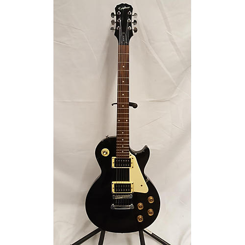 Epiphone Used Epiphone Les Paul Traditional Pro Ebony Solid Body Electric Guitar Ebony