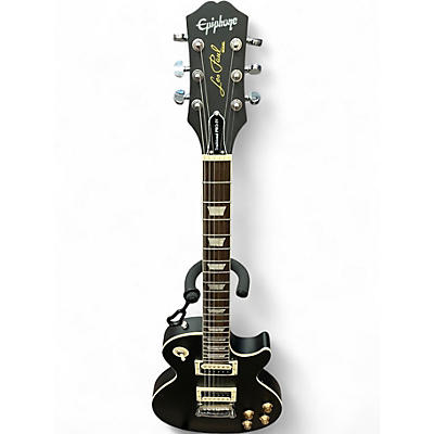Used Epiphone Les Paul Traditional Pro Ebony Solid Body Electric Guitar