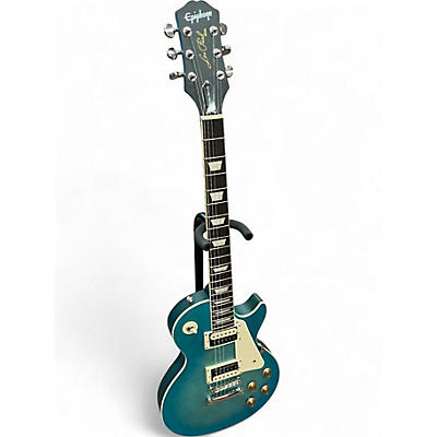 Used Epiphone Les Paul Traditional Pro IV BLUE Solid Body Electric Guitar