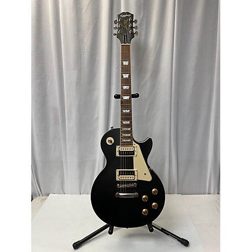 Epiphone Used Epiphone Les Paul Traditional Pro IV Black Solid Body Electric Guitar Black