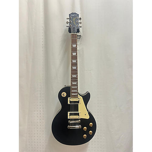 Epiphone Used Epiphone Les Paul Traditional Pro IV Black Solid Body Electric Guitar Black