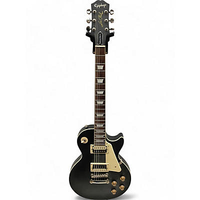 Epiphone Used Epiphone Les Paul Traditional Pro IV Black Solid Body Electric Guitar