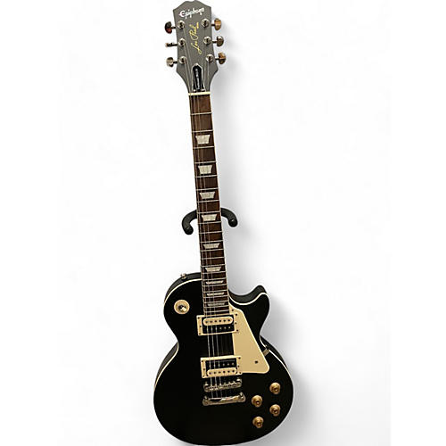 Epiphone Used Epiphone Les Paul Traditional Pro IV Black Solid Body Electric Guitar Black