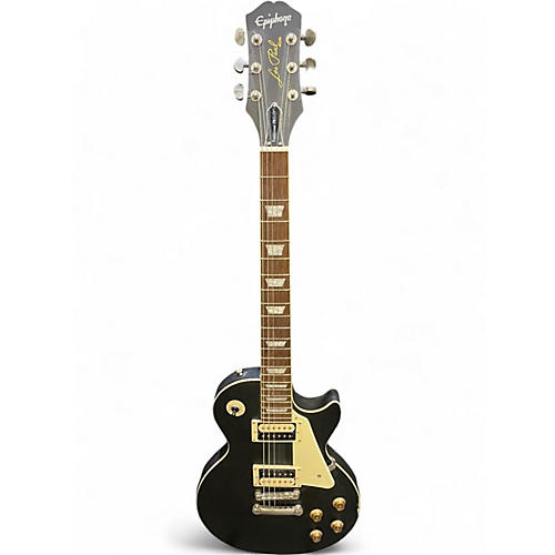 Used Epiphone Les Paul Traditional Pro IV Black Solid Body Electric Guitar Black