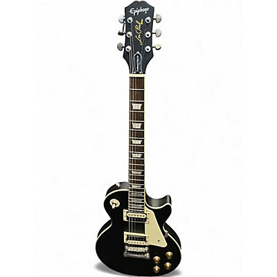 Used Epiphone Les Paul Traditional Pro IV Black Solid Body Electric Guitar