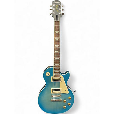 Used Epiphone Les Paul Traditional Pro IV Blue Burst Solid Body Electric Guitar