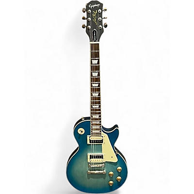 Used Epiphone Les Paul Traditional Pro IV Blue Sapphire Solid Body Electric Guitar