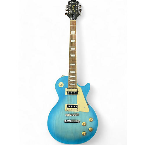 Epiphone Used Epiphone Les Paul Traditional Pro IV Blue Solid Body Electric Guitar Blue