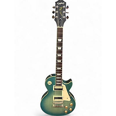 Used Epiphone Les Paul Traditional Pro IV Blue Solid Body Electric Guitar