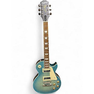 Used Epiphone Les Paul Traditional Pro IV Blue Solid Body Electric Guitar