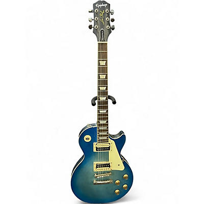Used Epiphone Les Paul Traditional Pro IV Blue Solid Body Electric Guitar