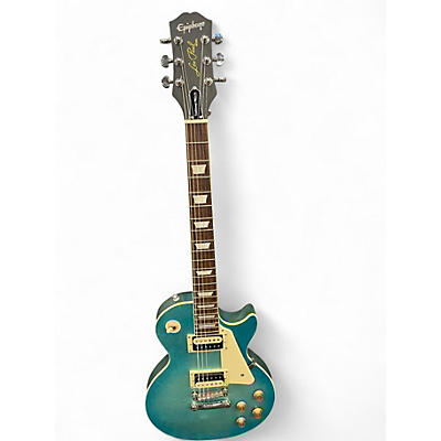 Used Epiphone Les Paul Traditional Pro IV Blue Solid Body Electric Guitar