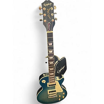 Used Epiphone Les Paul Traditional Pro IV Blue Solid Body Electric Guitar