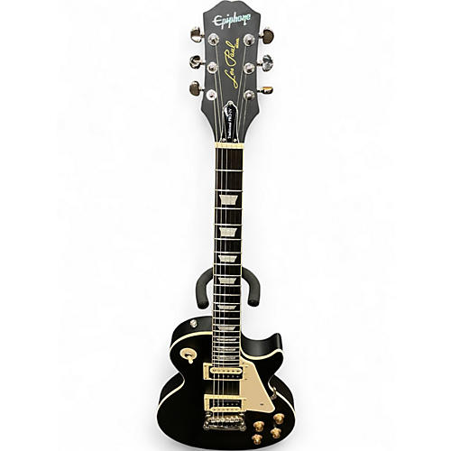 Used Epiphone Les Paul Traditional Pro IV Ebony Solid Body Electric Guitar Ebony
