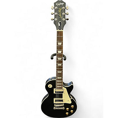 Used Epiphone Les Paul Traditional Pro IV Ebony Solid Body Electric Guitar