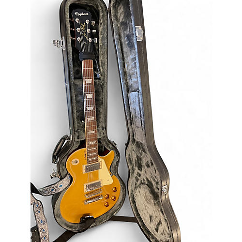 Used Epiphone Les Paul Traditional Pro IV Gold Top Solid Body Electric Guitar Gold Top