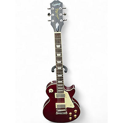 Used Epiphone Les Paul Traditional Pro IV Maroon Solid Body Electric Guitar