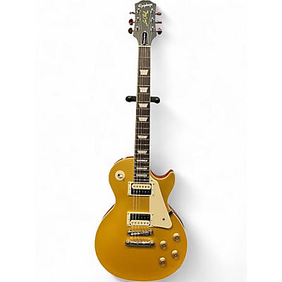 Used Epiphone Les Paul Traditional Pro IV Metallic Gold Solid Body Electric Guitar
