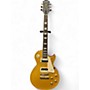 Used Epiphone Les Paul Traditional Pro IV Metallic Gold Solid Body Electric Guitar Metallic Gold