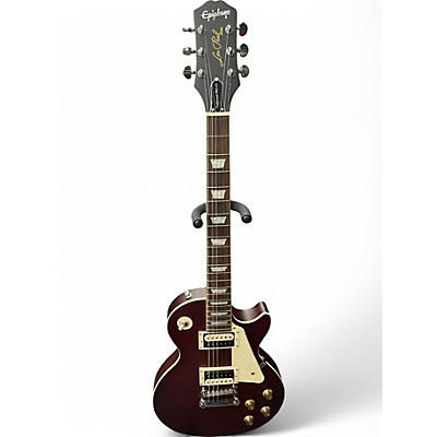 Used Epiphone Les Paul Traditional Pro IV Midnight Wine Solid Body Electric Guitar