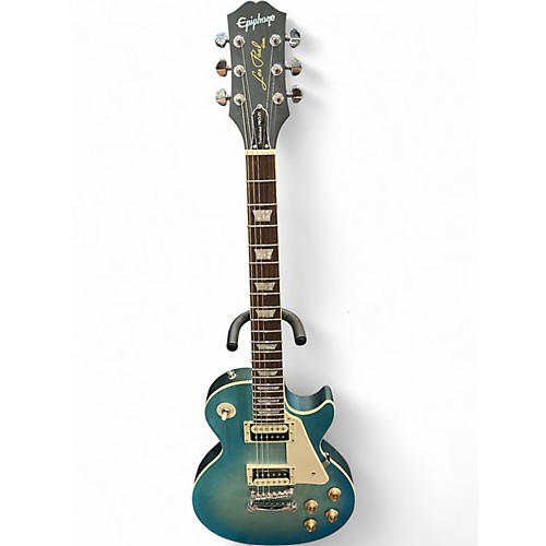 Used Epiphone Les Paul Traditional Pro IV Ocean Blue Burst Solid Body Electric Guitar Ocean Blue Burst