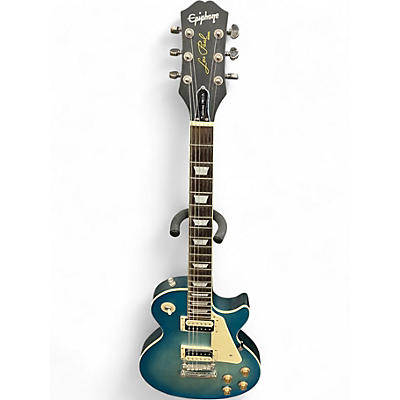 Used Epiphone Les Paul Traditional Pro IV Ocean Blue Burst Solid Body Electric Guitar