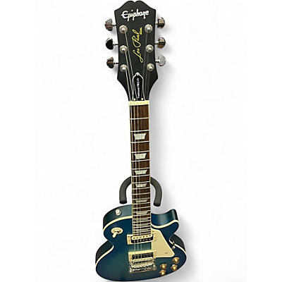 Used Epiphone Les Paul Traditional Pro IV Ocean Blue Solid Body Electric Guitar